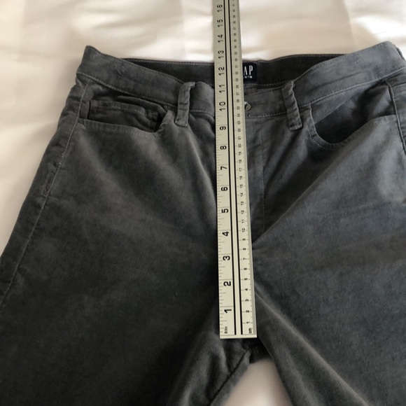 Women’s size 29 gap true skinny gray corduroy pants - Picture 5 of 11